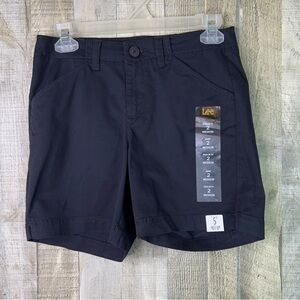 Lee Medium Regular Fit Size 2 Medium Black Shorts Front & Back Pockets B…